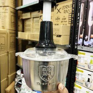 HAND PUSHING CHOPPER STAINLESS STEEL BODY (2Liter) (4 Blade)